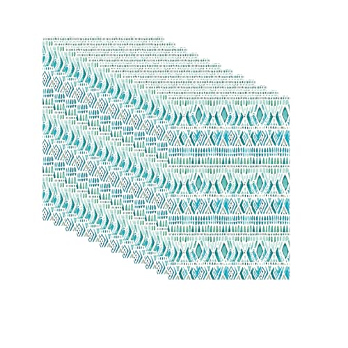 OTCRAFT Transferpapier für Polymerton, Transferpapier in Diamantform, 14 x 8 cm, Transferpapier für Bastelarbeiten, Schmuck, Ohrringe, 12 Blatt von OTCRAFT