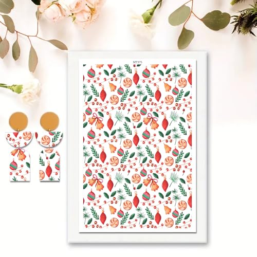 OTCRAFT Transferpapier für Polymerton, Transferpapier mit Glockenblumen, 14 x 8 cm, Transferpapier für Bastelarbeiten, Schmuck, Ohrringe, 10 Blatt OTCRAFT Transferpapier für Polymerton, Transferpapier mit Glockenblumen, 14 x 8 cm, Transferpapier für Bastelarbeiten, Schmuck, Ohrringe, 10 Blatt von OTCRAFT