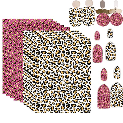 OTCRAFT Transferpapier mit Leopardenmuster für Polymerton, Transferbögen, Polymerton, Druck-Polymer-Ton, Transferpapier für Bastelarbeiten, Kunst, Schmuck, Ohrringe, 10 Stück OTCRAFT Transferpapier mit Leopardenmuster für Polymerton, Transferbögen, Polymerton, Druck-Polymer-Ton, Transferpapier für Bastelarbeiten, Kunst, Schmuck, Ohrringe, 10 Stück von OTCRAFT