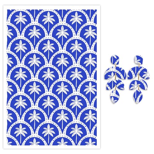 Transferpapier für Polymer-Ton, 6 Designs, 14 x 9 cm, Transferpapier, Polymerton, Druck-Polymer-Ton, Transferpapier für DIY-Kunst, Schmuck, Ohrringe, 12 Blatt von OTCRAFT