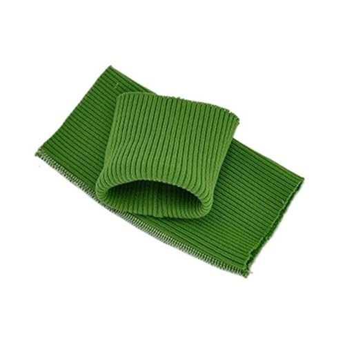 Ersatz-Stretch-Strickbündchen, elastische Rippbündchen, 40 cm, großer Spandex-Jersey-Bündchenstoff für Sweatshirt-Unterteile, dehnbarer Baumwoll-Rippstoff für Anfertigen von Bündchen an Ärmeln(Light G von OTENG