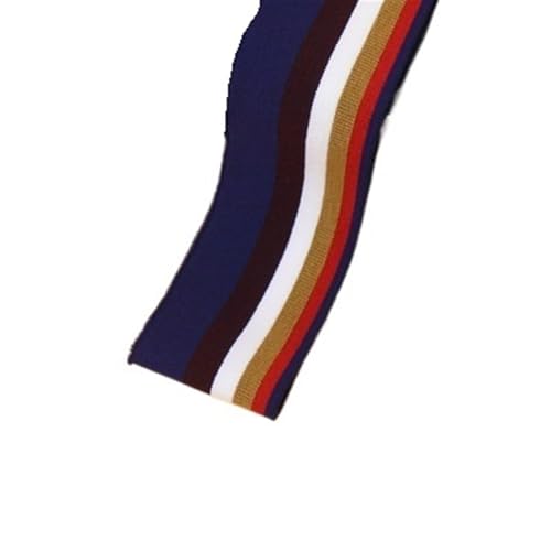 Ersatz-Stretch-Strickbündchen, elastische Rippbündchen, gekämmter Rippenstoff, Regenbogen-Bündchenstoff, 1/2 Yard, gestreift, dehnbar, für Nähen von Unterhemden, Strickhalsausschnitt, 5 x 85 cm/Stück( von OTENG