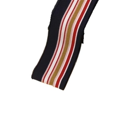 Ersatz-Stretch-Strickbündchen, elastische Rippbündchen, gekämmter Rippenstoff, Regenbogen-Bündchenstoff, 1/2 Yard, gestreift, dehnbar, für Nähen von Unterhemden, Strickhalsausschnitt, 5 x 85 cm/Stück( von OTENG