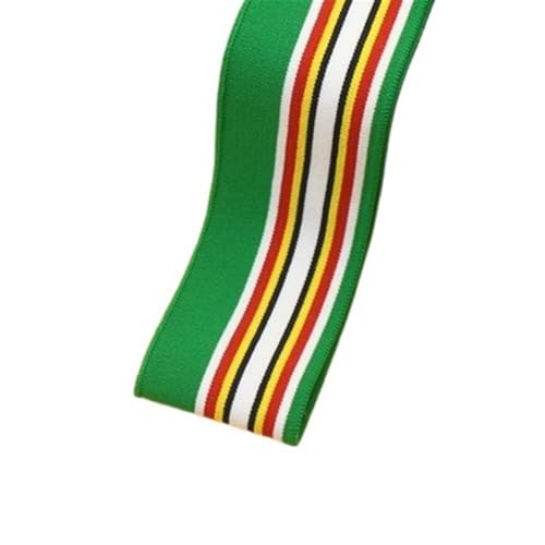 Ersatz-Stretch-Strickbündchen, elastische Rippbündchen, gekämmter Rippenstoff, Regenbogen-Bündchenstoff, 1/2 Yard, gestreift, dehnbar, für Nähen von Unterhemden, Strickhalsausschnitt, 5 x 85 cm/Stück( von OTENG