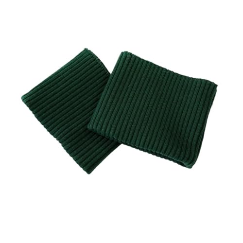 Ersatz für Stretch-Strickbündchen, elastische Rippbündchen, 2 x 2 Zoll, dicke Baumwolle, dicker Stretch-Strickpullover, Armmanschette, Beinrippen-Jersey, gerippter Besatzstoff für Daunenmantel(Dark Gr von OTENG