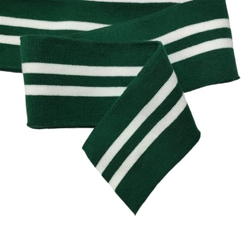 Ersatz für Stretch-Strickbündchen, elastische Rippbündchen, 7 cm, Bündchen, Ausschnitt, Saum, 1 x 1 Rippenstoff, gestrickter elastischer Rippenstoff für Pullover, Baseballuniform, Jacke, Nähzubehör(Co von OTENG