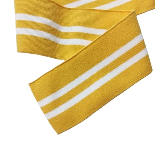 Ersatz für Stretch-Strickbündchen, elastische Rippbündchen, 7 cm, Bündchen, Ausschnitt, Saum, 1 x 1 Rippenstoff, gestrickter elastischer Rippenstoff für Pullover, Baseballuniform, Jacke, Nähzubehör(Co von OTENG