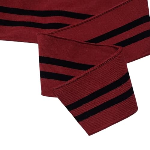 Ersatz für Stretch-Strickbündchen, elastische Rippbündchen, 7 cm, Bündchen, Ausschnitt, Saum, 1 x 1 Rippenstoff, gestrickter elastischer Rippenstoff für Pullover, Baseballuniform, Jacke, Nähzubehör(Co Ersatz für Stretch-Strickbündchen, elastische Rippbündchen, 7 cm, Bündchen, Ausschnitt, Saum, 1 x 1 Rippenstoff, gestrickter elastischer Rippenstoff für Pullover, Baseballuniform, Jacke, Nähzubehör(Co von OTENG