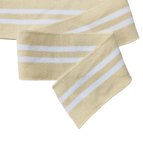 Ersatz für Stretch-Strickbündchen, elastische Rippbündchen, 7 cm, Bündchen, Ausschnitt, Saum, 1 x 1 Rippenstoff, gestrickter elastischer Rippenstoff für Pullover, Baseballuniform, Jacke, Nähzubehör(Co Ersatz für Stretch-Strickbündchen, elastische Rippbündchen, 7 cm, Bündchen, Ausschnitt, Saum, 1 x 1 Rippenstoff, gestrickter elastischer Rippenstoff für Pullover, Baseballuniform, Jacke, Nähzubehör(Co von OTENG