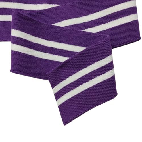 Ersatz für Stretch-Strickbündchen, elastische Rippbündchen, 7 cm, Bündchen, Ausschnitt, Saum, 1 x 1 Rippenstoff, gestrickter elastischer Rippenstoff für Pullover, Baseballuniform, Jacke, Nähzubehör(Co von OTENG