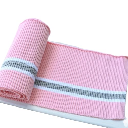 Ersatz für Stretch-Strickbündchen, elastische Rippbündchen, elastisches Baumwoll-Spandex, Stretch-Strickbündchen, Bund, Beine, Arme, Kragen, Saum, Rippenbesatz, Jersey, Baseballmantel, Zubehör, 80 cm von OTENG