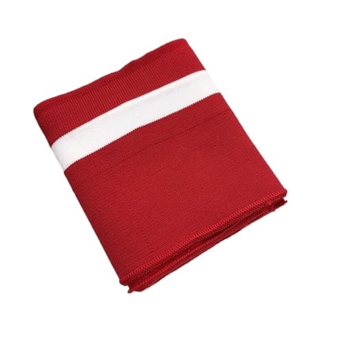 Ersatz für elastische Strickbündchen, elastische Rippbündchen, Fadenstoff, Ausschnitt, Manschetten, geripptes Sweatshirt-Zubehör, elastischer Stricksaum, elastischer Nähstoff(Red) von OTENG