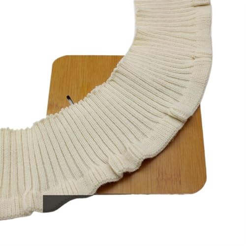 Ersatz für elastische Strickbündchen, elastische Rippbündchen, Winter-Strick-Rippbündchenstoff, Spandex-Rüschenstoff für Damenkragen und Mantel-Kleidungszubehör(1 8.5cm wide) von OTENG