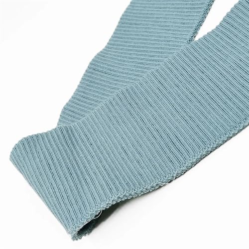 Ersatz für elastische Strickbündchen, elastische Rippbündchen, elastisches Polyestergewebe für Nähen von Rippenstoffen, Quilten, DIY-Stoffzubehör, Kragenmanschetten(Blue) von OTENG