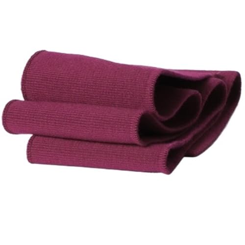 Ersatz für elastische Strickbündchen, elastische Rippbündchen, hochelastischer, schlichter Strick-Rippbesatzstoff für den DIY-Manschettensaumkragen von T-Shirts, Baseballkleidung und Uniformen(Purple von OTENG