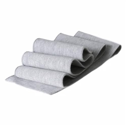 Ersatz für elastische Strickbündchen, elastische Rippbündchen, hochelastischer, schlichter Strick-Rippbesatzstoff für den DIY-Manschettensaumkragen von T-Shirts, Baseballkleidung und Uniformen(Light G von OTENG