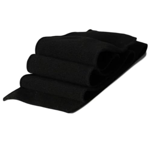 Ersatz für elastische Strickbündchen, elastische Rippbündchen, hochelastischer, schlichter Strick-Rippbesatzstoff für den DIY-Manschettensaumkragen von T-Shirts, Baseballkleidung und Uniformen(Black,7 von OTENG