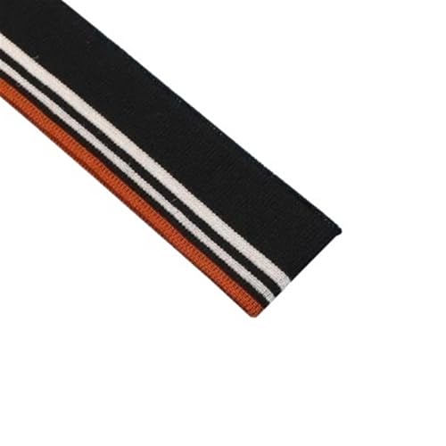 Ersatzmanschetten aus Stretch-Strick, elastische Rippbündchen, gestreifte Kragenmanschette aus Rippstrickstoff, elastisches Gurtband, DIY für Saumunterseite, Nähzubehör, 2 Stück(Color 12) von OTENG