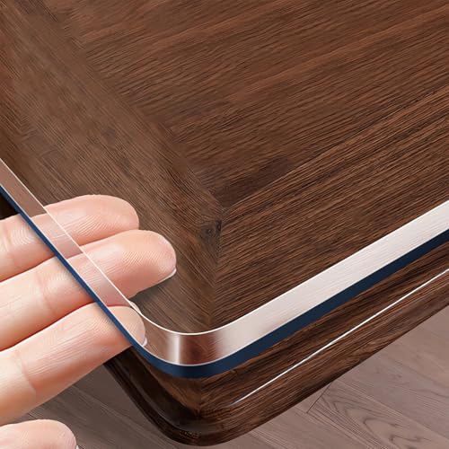 Tischschutz Transparente,Schutzfolie 2mm Dick für Holztisch,Tischdecke - Wohlfühlkante,Tischschutzfolie Abwischbar,Größe wählbar,Rechteck,100x220cm Tischschutz Transparente,Schutzfolie 2mm Dick für Holztisch,Tischdecke - Wohlfühlkante,Tischschutzfolie Abwischbar,Größe wählbar,Rechteck,100x220cm von OTIGA