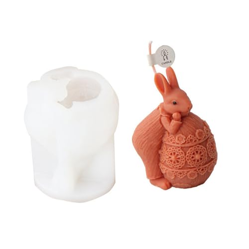 Osterhasen-Kerzenformen, 1 x 3D-Hasen-Umarmung, Ei, Kerze, Silikonform, niedlicher Hase, Epoxidharz, Gießform für Kerzenherstellung, handgefertigte Seife, Geschenk, Basteln, Ostern, Heimdekoration (B) Osterhasen-Kerzenformen, 1 x 3D-Hasen-Umarmung, Ei, Kerze, Silikonform, niedlicher Hase, Epoxidharz, Gießform für Kerzenherstellung, handgefertigte Seife, Geschenk, Basteln, Ostern, Heimdekoration (B) von OTKARXUS