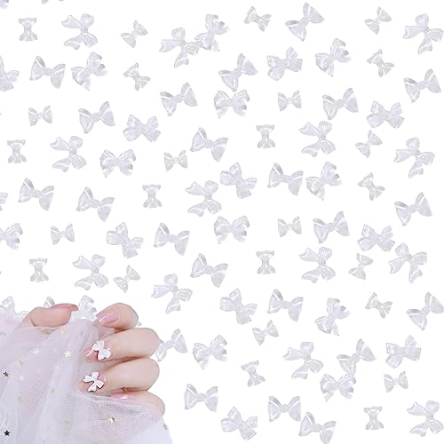 Schleifen-Nagelanhänger, 200 Stück, weiße Eis-Nagelkunst-Schleifen, gemischt, niedliche Harzschleifen, Fliege, Edelsteine, Nagelschmuck, Zubehör für Nagelkunst, Design, Dekorationen, DIY Handwerk Schleifen-Nagelanhänger, 200 Stück, weiße Eis-Nagelkunst-Schleifen, gemischt, niedliche Harzschleifen, Fliege, Edelsteine, Nagelschmuck, Zubehör für Nagelkunst, Design, Dekorationen, DIY Handwerk von OTKARXUS