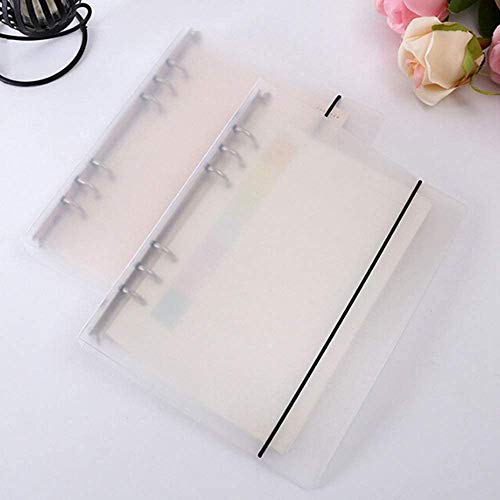 A5 runder Ringbucheinband, PP-Notizbuchschutz, transparent/schwarz, 6 Löcher, lose Blätter, Planer, verwendet in Bürobedarf, Kunststoffschale, Schreibwaren, nachfüllbar, Tagebuch, Dateiordner, Schule A5 runder Ringbucheinband, PP-Notizbuchschutz, transparent/schwarz, 6 Löcher, lose Blätter, Planer, verwendet in Bürobedarf, Kunststoffschale, Schreibwaren, nachfüllbar, Tagebuch, Dateiordner, Schule von TopHomer