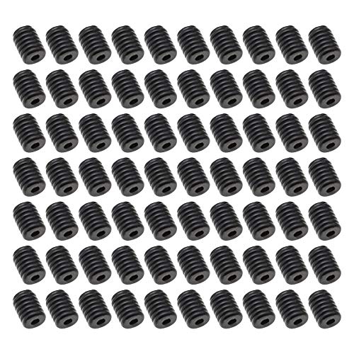 500 Stück schwarze Kordelschlösser aus Silikon mit Kordelzug, elastischer Riemen, Hut, Seil, rutschfest, Stopper, Einstellschnallen für Erwachsene und Kinder von OTOTEC