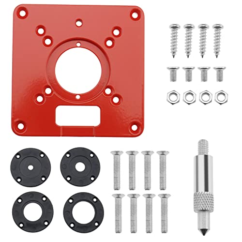 OTOTEC Frästisch Einlegeplatte aus Aluminiumlegierung Kompatibel mit Makita Fräsern Schneidemaschine Flip Board Holzbearbeitung Graviermaschine Zubehör 120 X 120 X 8 mm von OTOTEC