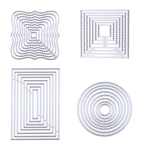 Stanzformen aus Kohlenstoffstahl Schablonen Vorlagen Kreis Quadrat Rechteckige 4 Formen Stanzformen aus Kohlenstoffstahl Schablonen Vorlagen Kreis Quadrat Rechteckige 4 Formen von OTOTEC