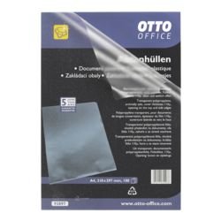 Sichthüllen transparente, dokumentenechte PP-Folie 110µm, 100 Stück für DIN A4, oben und seitlich offen Sichthüllen transparente, dokumentenechte PP-Folie 110µm, 100 Stück für DIN A4, oben und seitlich offen von OTTO-OFFICE
