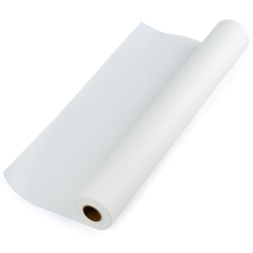 Transparentpapier Rolle 43cmx50m 29g/m², Schnittmusterpapier Rolle zum Nähen, Skizzenpapier Schnittmuster Schnittpapier, Pergamentpapier Rolle Architektenpapier Pauspapier Schnittmuster, Tracing Paper von OTYMIOW