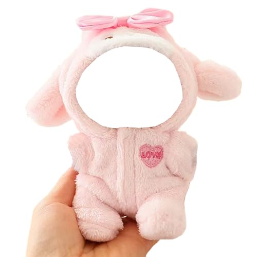 OTozuo Designer-Kleidung für Puppen, Zubehör, 15 cm / 17 cm, Puppenkleidungsset, Ersatzteil, rosafarbenes Outfit, 5-teiliges Set (Premium-Design, Pink 2) von OTozuo