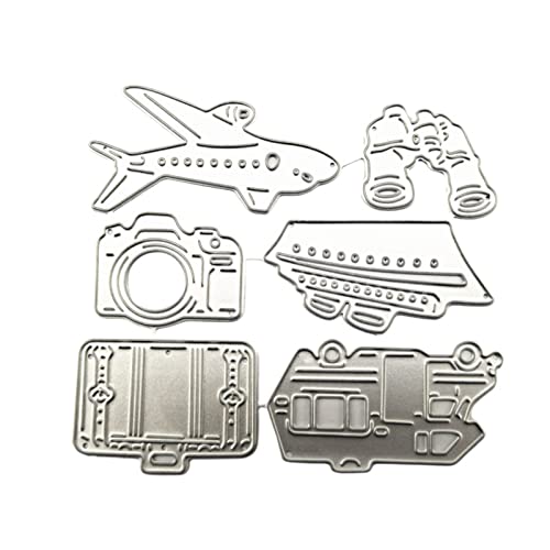 OUBEIDUO Metall-Stanzformen, Flugzeugschiff, Kamera, Auto, Metall-Stanzschablone, Scrapbooking, Prägeform OUBEIDUO Metall-Stanzformen, Flugzeugschiff, Kamera, Auto, Metall-Stanzschablone, Scrapbooking, Prägeform von OUBEIDUO