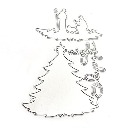 OUBEIDUO Metall-Stanzformen, Weihnachtsbaum, Metall-Stanzschablone, Scrapbooking, Album, Papierkarten-Vorlage OUBEIDUO Metall-Stanzformen, Weihnachtsbaum, Metall-Stanzschablone, Scrapbooking, Album, Papierkarten-Vorlage von OUBEIDUO