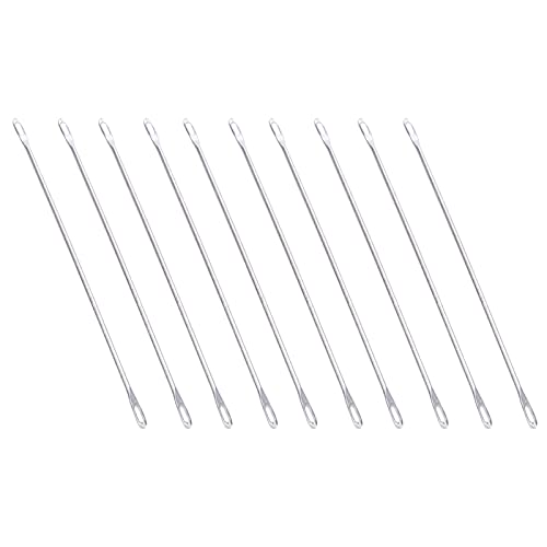 20 Stück Doppelöhr-Nadel aus Metall, 9 Cm Lang, Transfernadel, Passend für Strickmaschine 20 Stück Doppelöhr-Nadel aus Metall, 9 Cm Lang, Transfernadel, Passend für Strickmaschine von OUCRIY