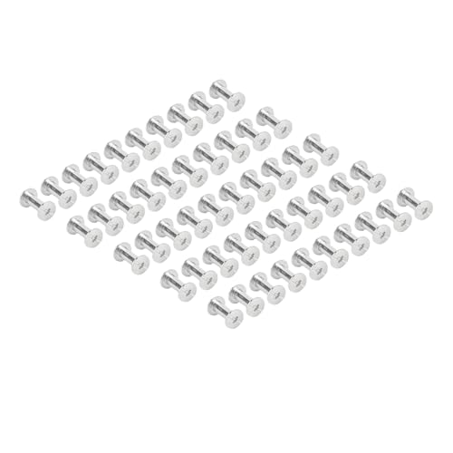 50 Sets Edelstahl Flat Round Head Nietfesterns -Set, 5x12x9,5 Mm, Einfach für Lederhandwerkskleidung mit Robusten Nieten und Schrauben, die für Mehrere Aufgaben Geeignet Sind 50 Sets Edelstahl Flat Round Head Nietfesterns -Set, 5x12x9,5 Mm, Einfach für Lederhandwerkskleidung mit Robusten Nieten und Schrauben, die für Mehrere Aufgaben Geeignet Sind von OUCRIY