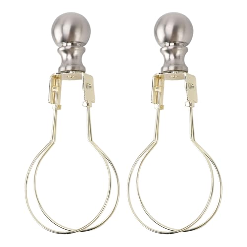 OUCRIY Lampen-Clip-Adapter, 2 Stück, Lampenschirmhalter aus Metall, modern und elegant, Lampenschirm mit Clip für Wohnzimmer und Schlafzimmer (Gold) von OUCRIY