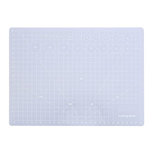 Schneidebrett, transparent, rutschfest, handgefertigt, nicht reflektierend, für Gummi-Stempel (Schneidebrett A4, transparent) von OUCRIY