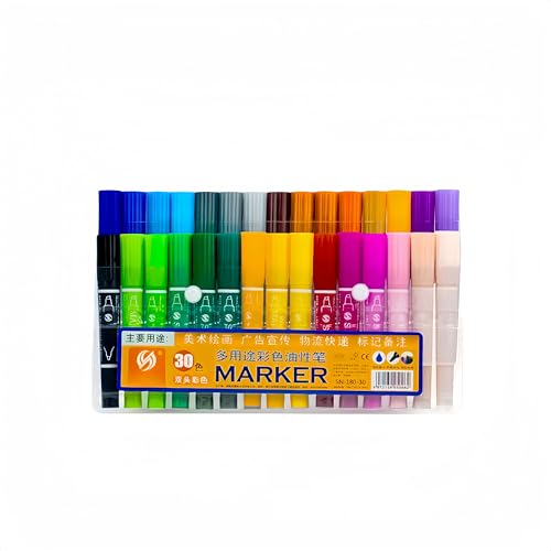 OUGHTOSIS Doppel-Marker, permanent, sortierte Farbe, brillante Farben, 30-teiliges Set OUGHTOSIS Doppel-Marker, permanent, sortierte Farbe, brillante Farben, 30-teiliges Set von OUGHTOSIS