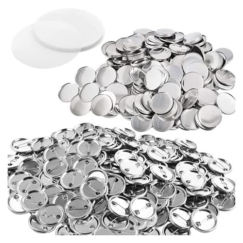 100/200 Sets Metall-Anstecker-Knopf-Herstellerteile 25–75 mm, DIY-Rohlinge for Anstecker-Knopfteile zur Herstellung von Kunsthandwerk Für die DIY-Bastelproduktion(100-PCS,58MM) von OUHFCASN