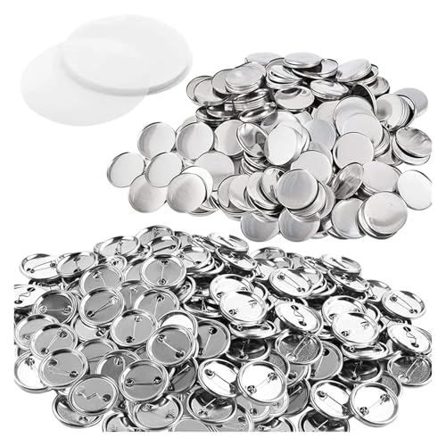100/200 Sets Metall-Anstecker-Knopf-Herstellerteile 25–75 mm, DIY-Rohlinge for Anstecker-Knopfteile zur Herstellung von Kunsthandwerk Für die DIY-Bastelproduktion(200 PCS,44mm) von OUHFCASN