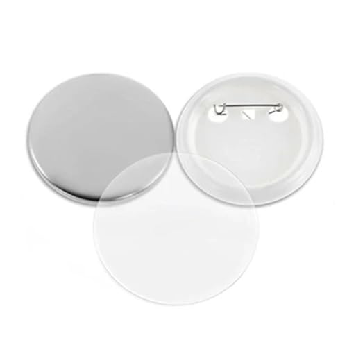 100 Sets Blank Badge Pin Button Maker Teile 25-75MM for Badge Press Maker Maschine Teil Lieferungen Für die DIY-Bastelproduktion(56mm) von OUHFCASN