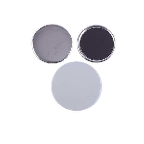 100 Sets Weißblech Weichmagnetische Kühlschrank Blanko Badge Materialien Pin Badge Set for Button Maker Maschine Für die DIY-Bastelproduktion(32MM) von OUHFCASN