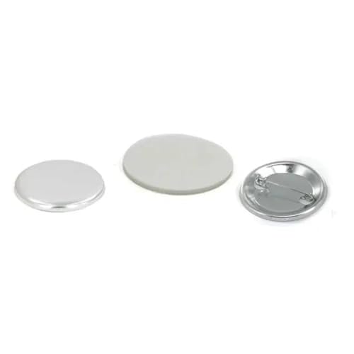 100 Stück 1" 25MM Blank Pinback Button aus Metall mit Stecknadeln Liefermaterialien Teile for Badge Button Maker Für die DIY-Bastelproduktion von OUHFCASN