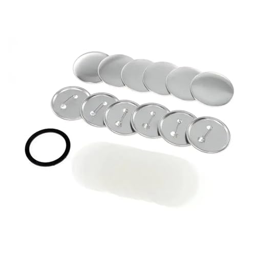 100 Stück Blanko-Anstecker, Button Maker Teile, DIY Kunsthandwerk Material, Buttonherstellung Teil Abzeichen Set 75 MM Für die DIY-Bastelproduktion 100 Stück Blanko-Anstecker, Button Maker Teile, DIY Kunsthandwerk Material, Buttonherstellung Teil Abzeichen Set 75 MM Für die DIY-Bastelproduktion von OUHFCASN