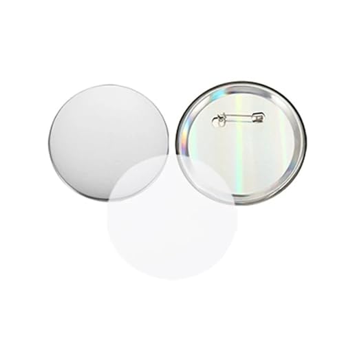 100 stücke Blank Badge Pin Button Maker Teile Metall DIY Taste Material Liefert Reflektierende Zurück Für die DIY-Bastelproduktion(100pcs 7.5cm) von OUHFCASN