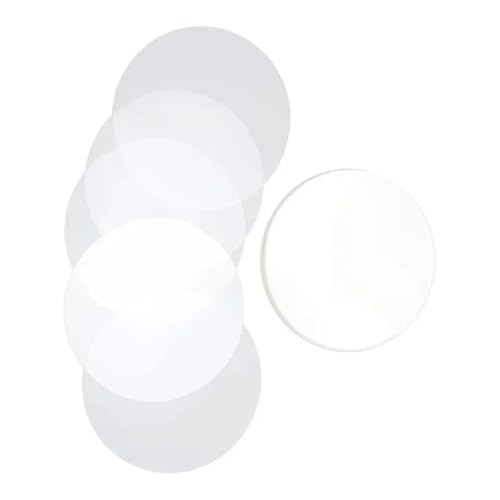 100PCS Badge Transparent Film Kreis Mylars Film Klar Schutz Film for Runde Badge Button Maker Für die DIY-Bastelproduktion(25MM) von OUHFCASN