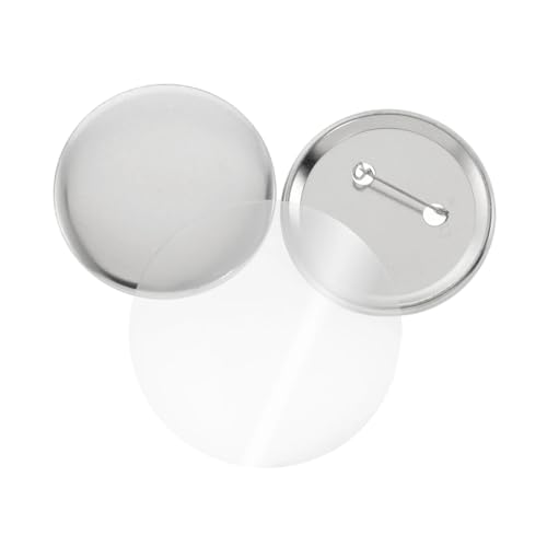 100PCS Metallknopf Teile liefert runde Knöpfe Abzeichen DIY Pin Maker Eisen Shell Kunststofffolie Für die DIY-Bastelproduktion(32mm) von OUHFCASN