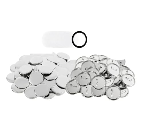 200 Sets Metall-Anstecker, Button-Maker-Teile 25 mm 32 mm 37 mm for die Herstellung von Ansteckern auf Eisenbasis Für die DIY-Bastelproduktion(100pcs-58mm) von OUHFCASN