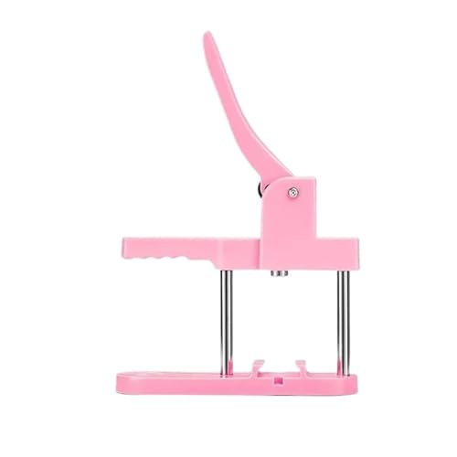 25/32/58 MM Button Maker Maschine, DIY Broschen Pins Herstellung for Handwerk Teile Button Pressmaschine Für die DIY-Bastelproduktion(Pink,25MM) von OUHFCASN
